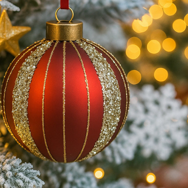 Olivisee Glass Ball Ornaments | Holiday Tree Set