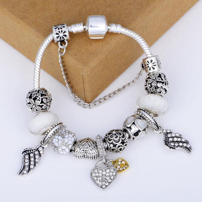 Crystal beaded bracelet