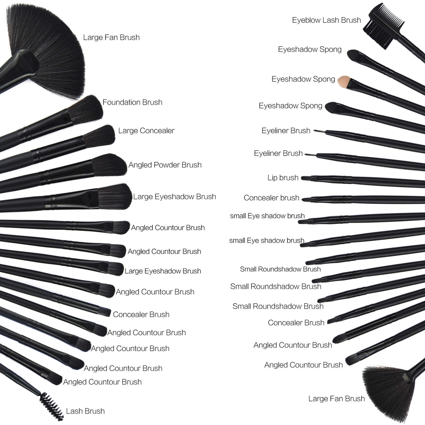 Olivisee 32 Makeup Brushes Set