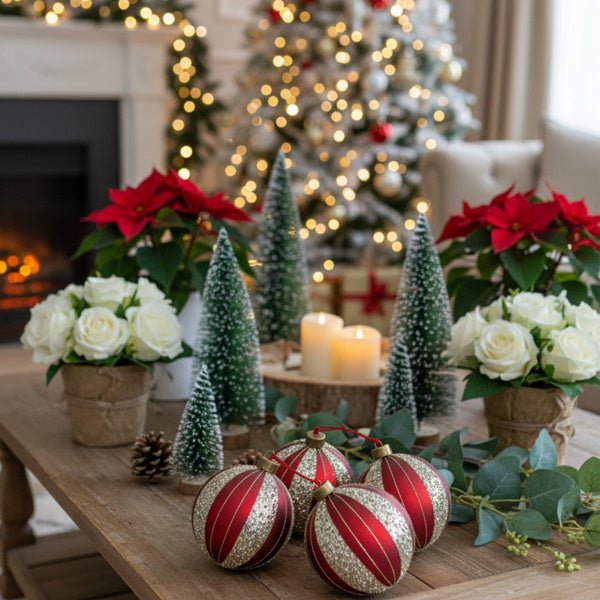 Olivisee Glass Ball Ornaments | Holiday Tree Set