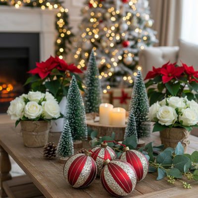 Olivisee Glass Ball Ornaments | Holiday Tree Set