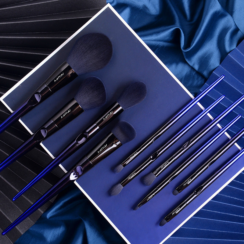 Olivisee Blue 10 Makeup Brushes Set