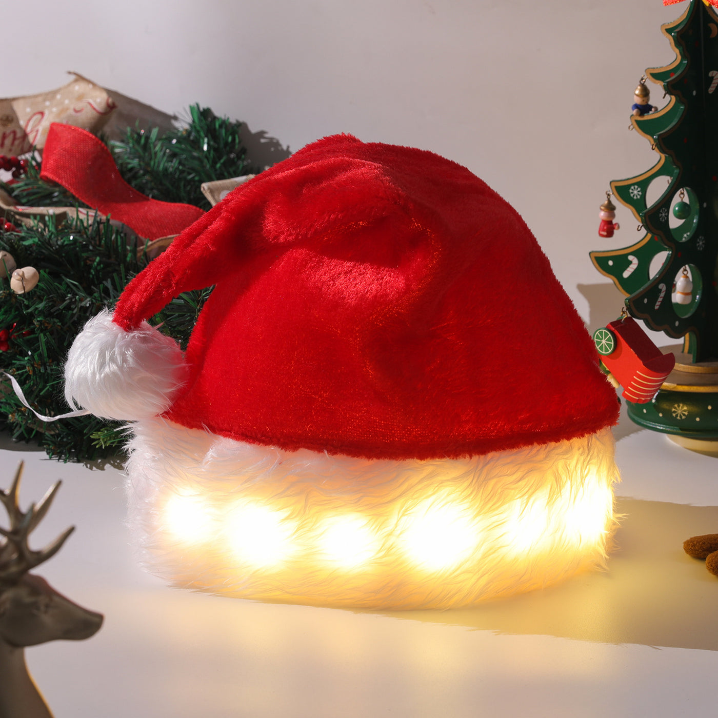 Olivisee Luminous Santa Hat | Christmas LED Hat