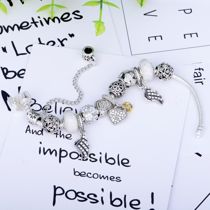 Crystal beaded bracelet