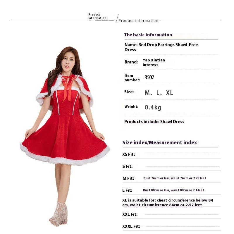 Olivisee Japanese Red Christmas Cos | Festive Clothing