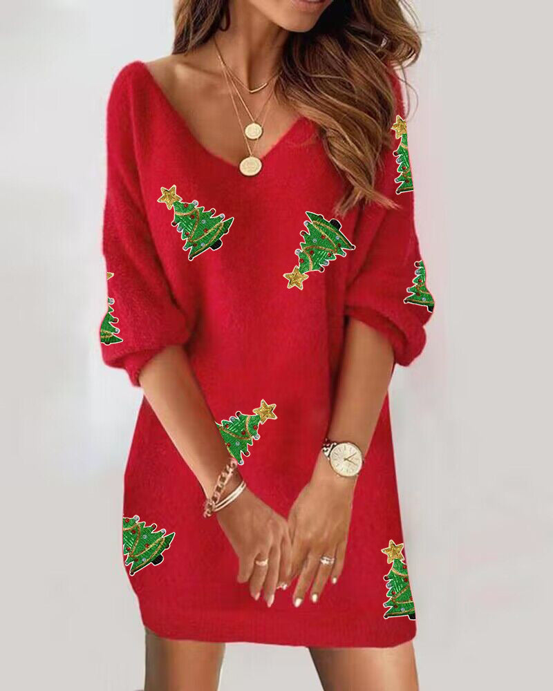 Olivisee Christmas Long Sleeve Sweater | Hot Sale 2025