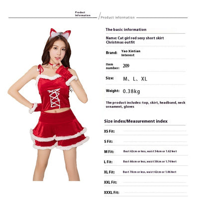 Olivisee Japanese Red Christmas Cos | Festive Clothing
