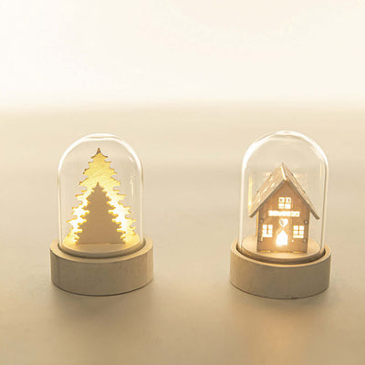 Olivisee Christmas Decorations  Luminous Wooden House