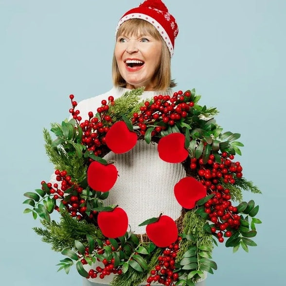 Olivisee 12Pcs Red Foam Balls – Mini Xmas Decorations