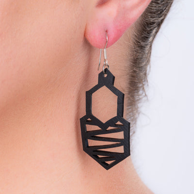 Honeycomb Handmade Rubber Earrings
