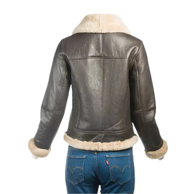 Womens B3 Sheepskin Bomber Jacket