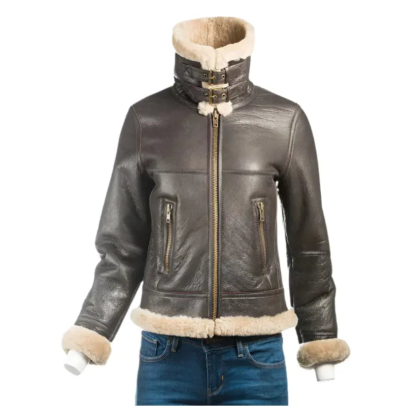 Womens B3 Sheepskin Bomber Jacket