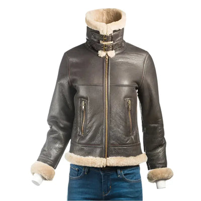 Womens B3 Sheepskin Bomber Jacket